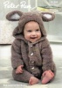 Knitting Pattern - Peter Pan P1295 - Precious Chunky - Bunny Onesie